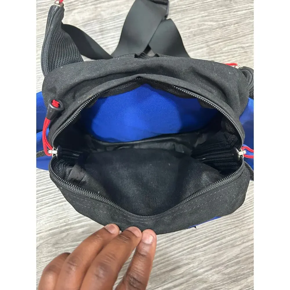 Ultimate Torsopacs Vintage Blue Black Fanny Pack Hiking Waist Bag Utility 90s